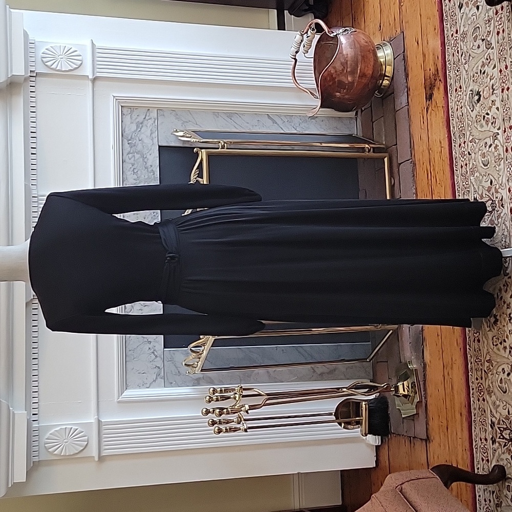 Vintage 1970's Ayres Unlimited Black Maxi Dress - Picture 4 of 11